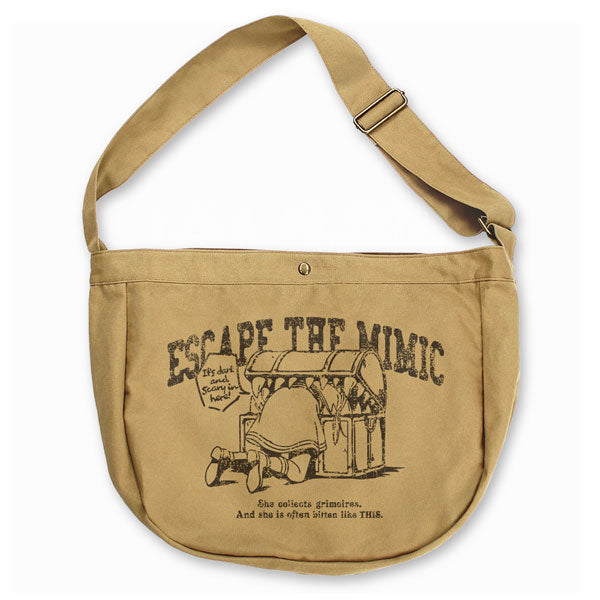 Frieren Shoulder Bag Getting Eaten by Mimic Crossbody Canvas Newspaper Bag