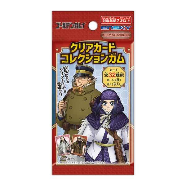 Golden Kamuy Clear Card Collection Gum 16pk W/Bonus Card First Press Ensky