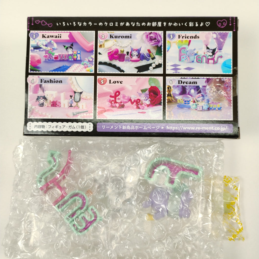 Re-Ment Kuromi Words Collection #3 FRIENDS Sanrio Toy Figure Mascot Open Box