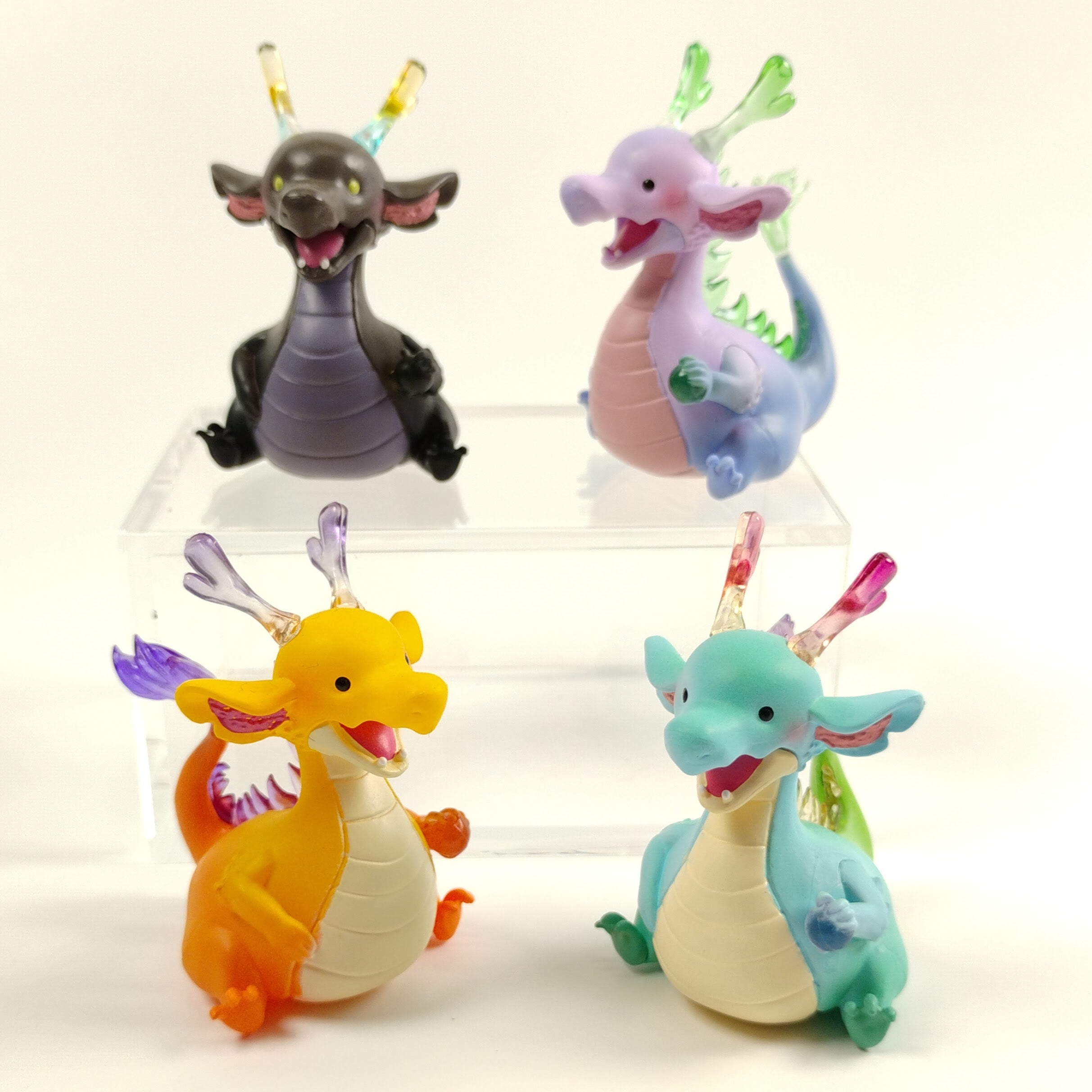 Rainbow Dragon Mini Mascot Figure v2 Complete Set of 5 Capsule Toy Gacha