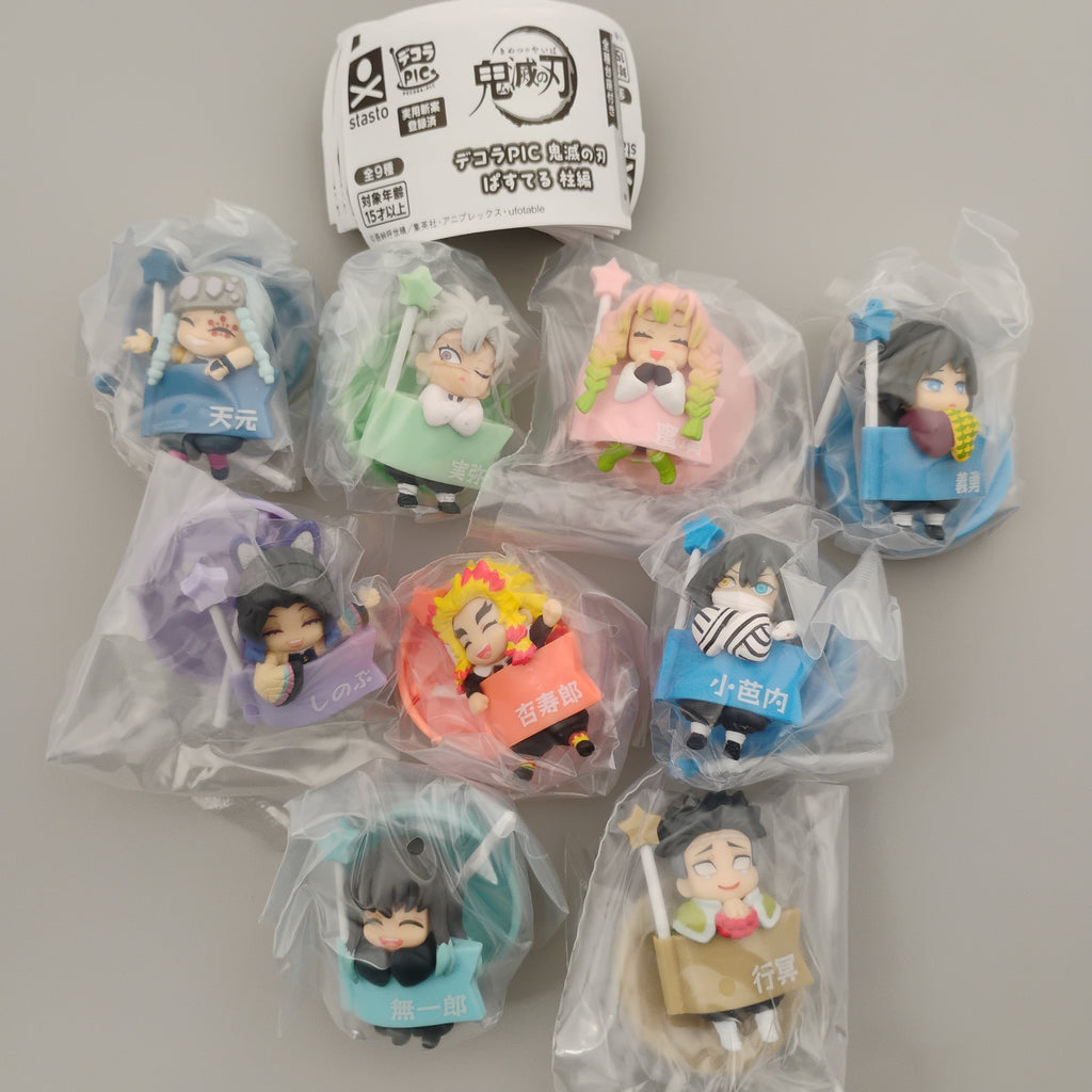 Demon Slayer Decora Pic Pastel Hashira Complete Set Figure Pick Stand