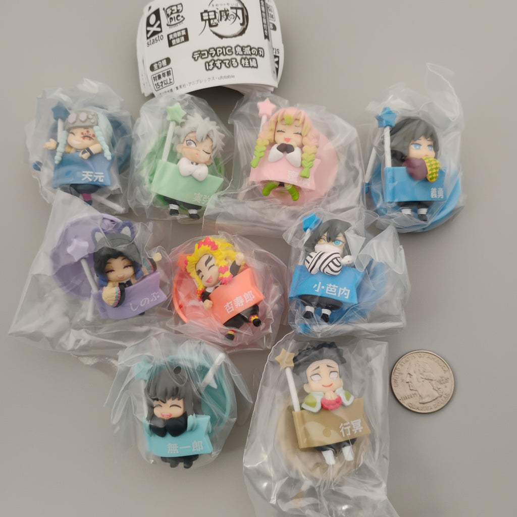 Demon Slayer Decora Pic Pastel Hashira Complete Set Figure Pick Stand