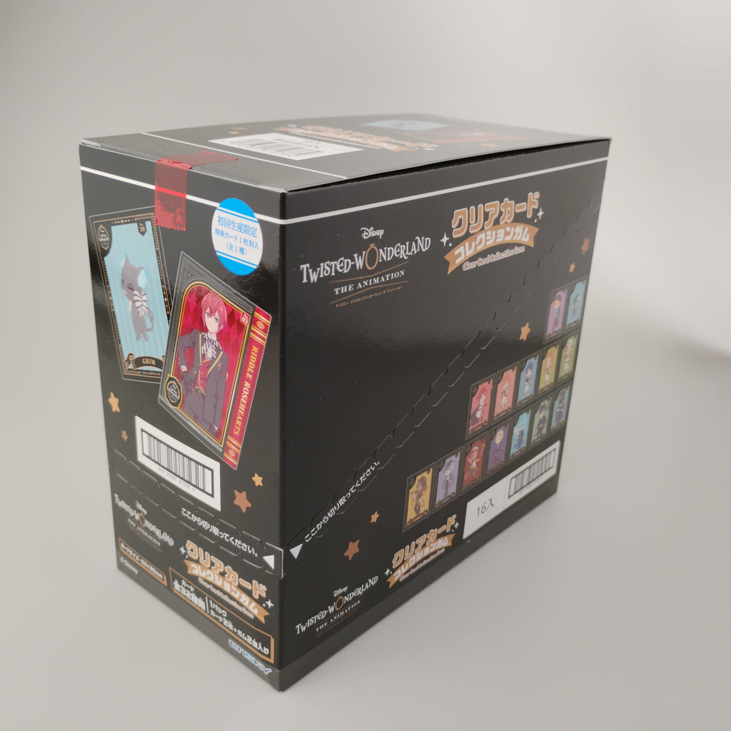 Twisted Wonderland Clear Card Collection Gum 16pk Box First Press Edition