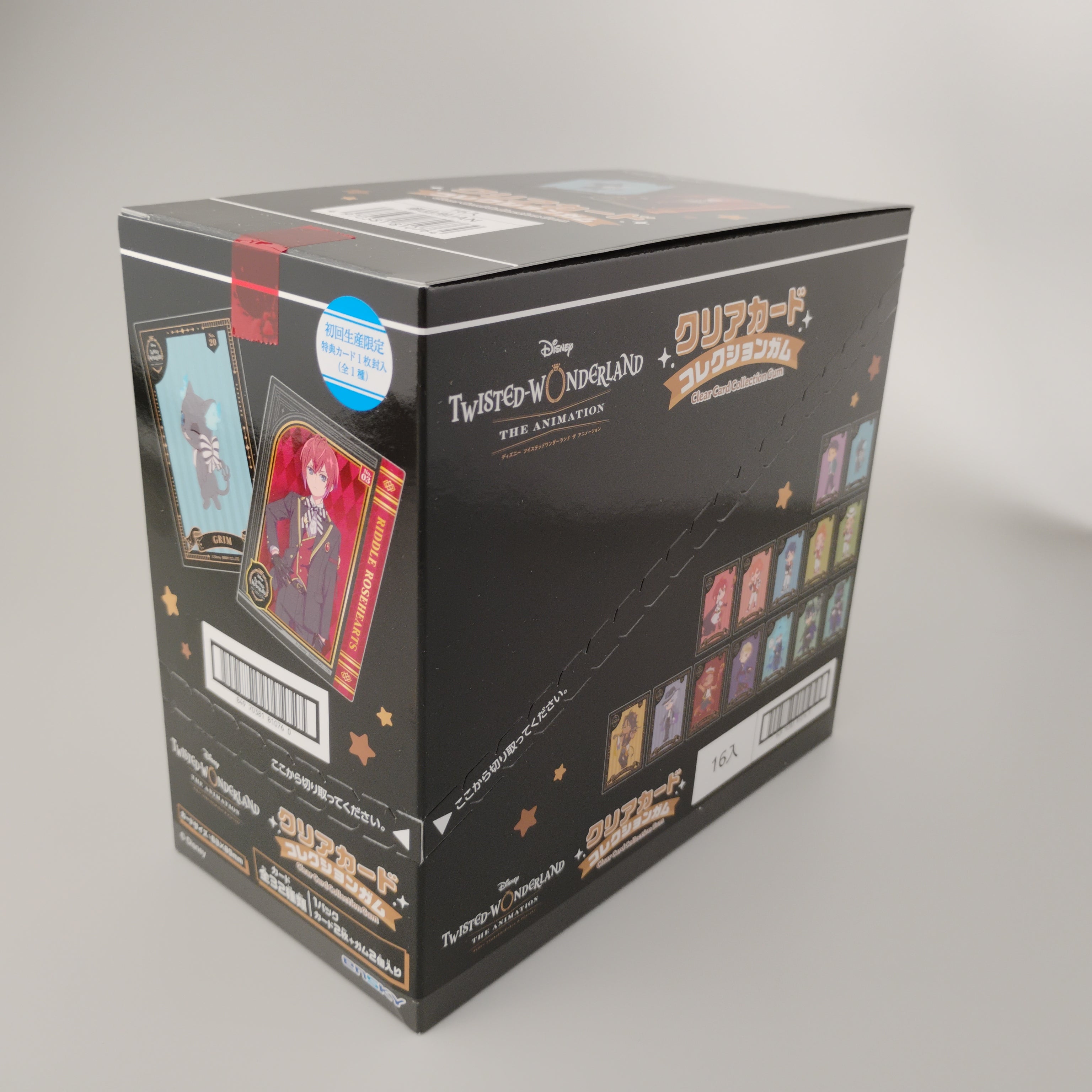 Twisted Wonderland Clear Card Collection Gum 16pk Box First Press Edition