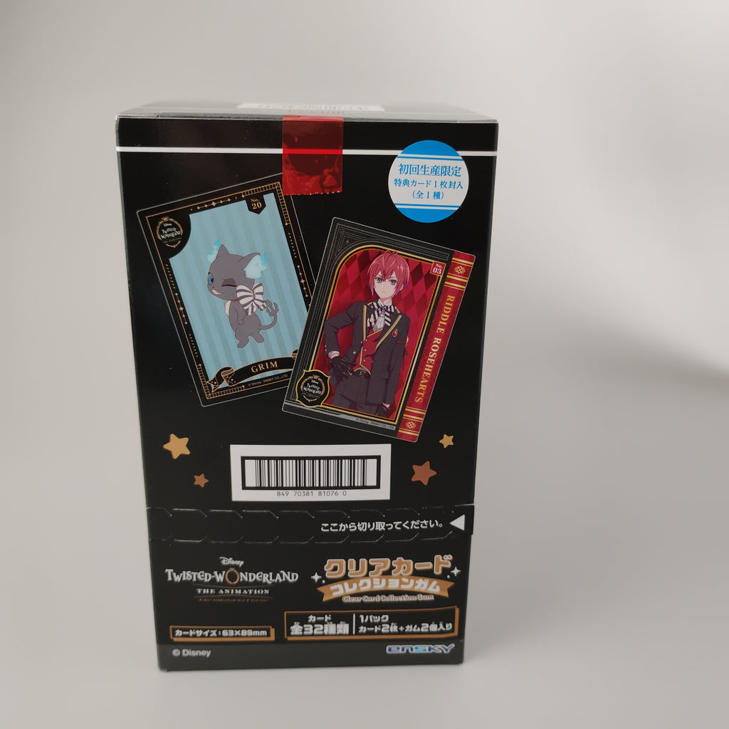 Twisted Wonderland Clear Card Collection Gum 16pk Box First Press Edition