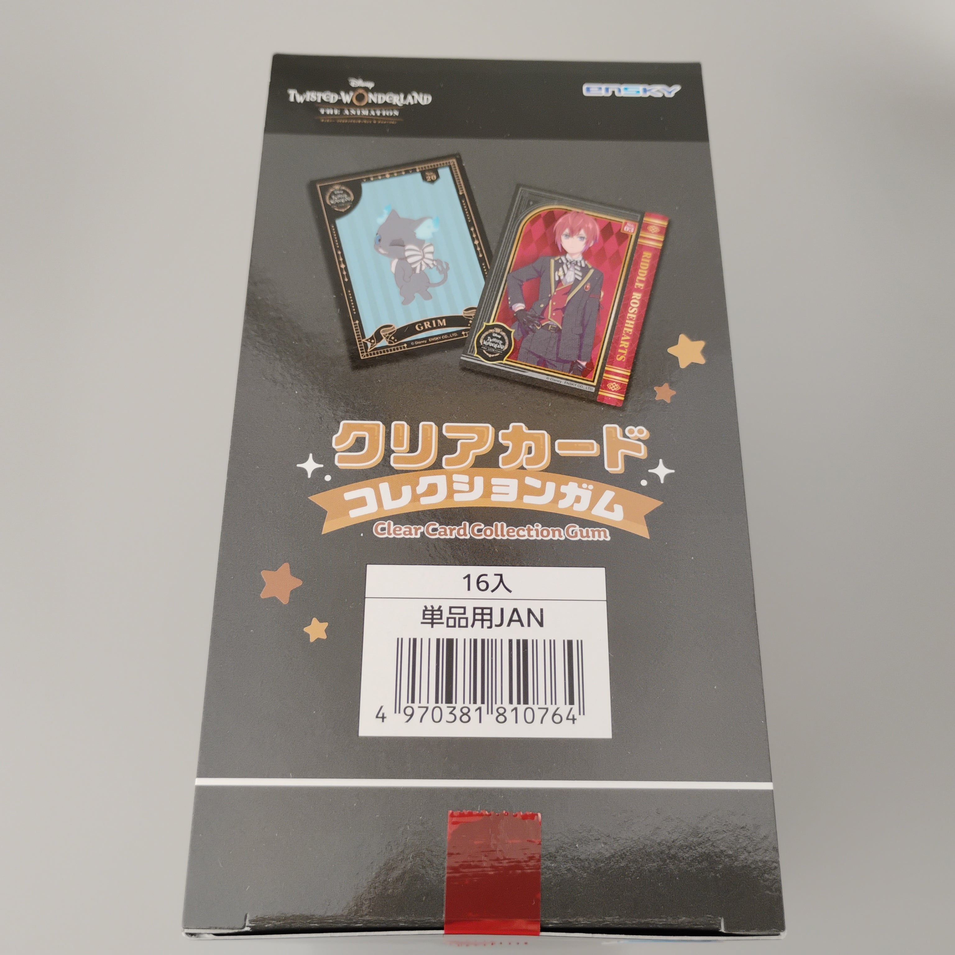 Twisted Wonderland Clear Card Collection Gum 16pk Box First Press Edition