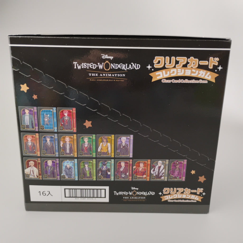 Twisted Wonderland Clear Card Collection Gum 16pk Box First Press Edition