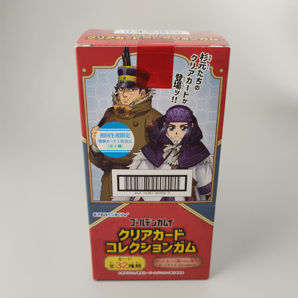 Golden Kamuy Clear Card Collection Gum 16pk W/Bonus Card First Press Ensky