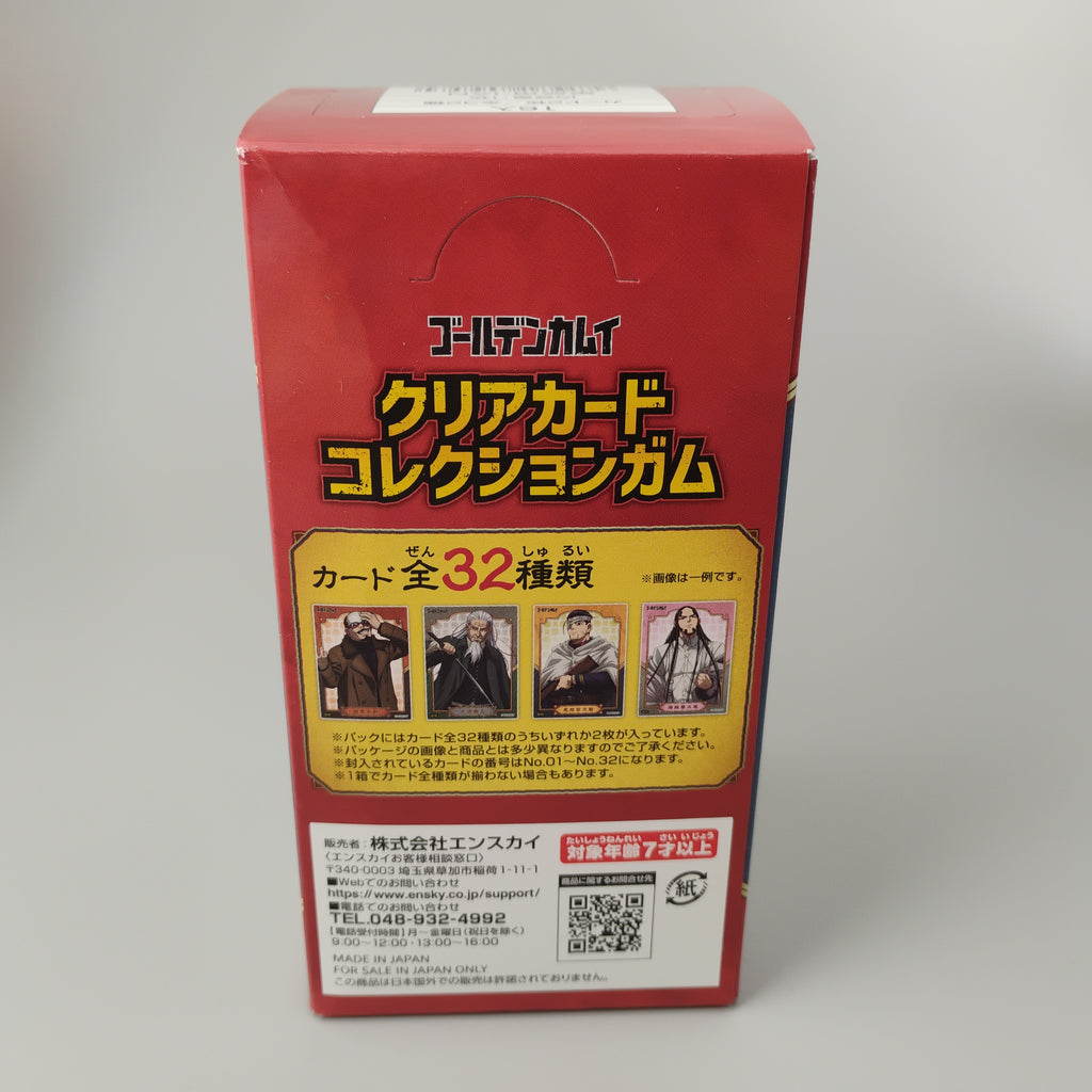 Golden Kamuy Clear Card Collection Gum 16pk W/Bonus Card First Press Ensky