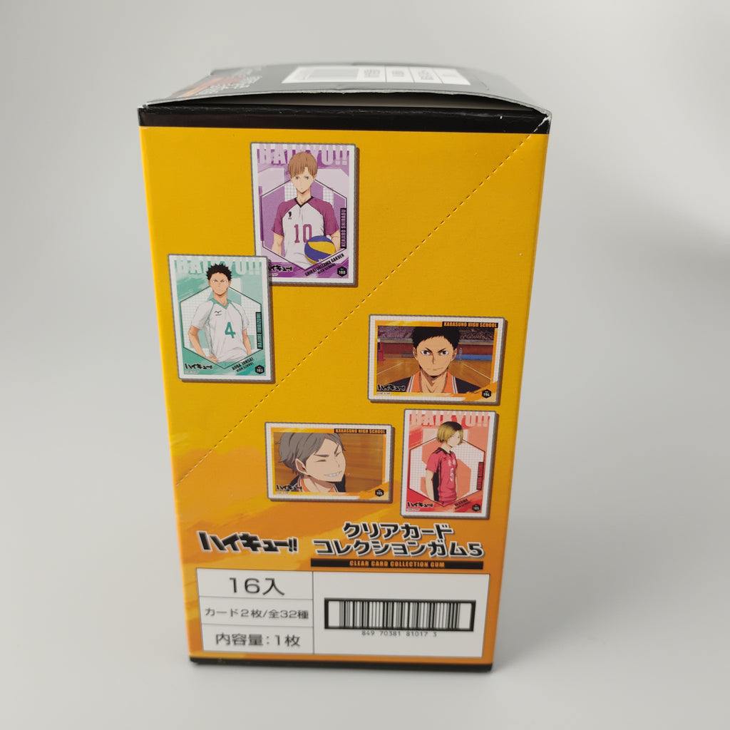 Haikyu!! Clear Card Collection Gum 16pk W/Bonus Card First Press Ensky