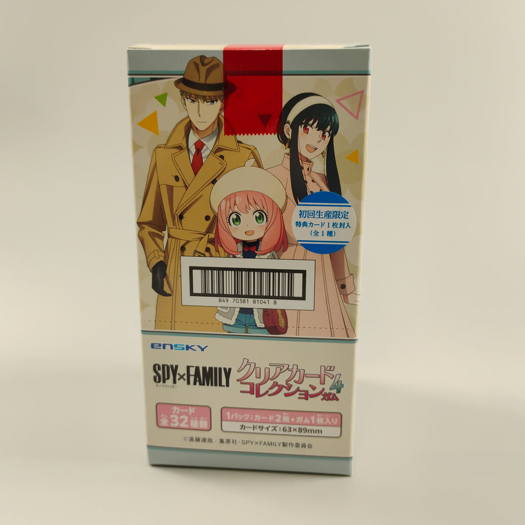 Spy x Family Clear Card Collection Gum Vol.4 16pk W/Bonus Card First Press
