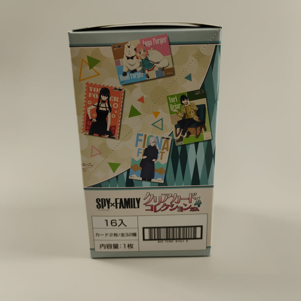 Spy x Family Clear Card Collection Gum Vol.4 16pk W/Bonus Card First Press