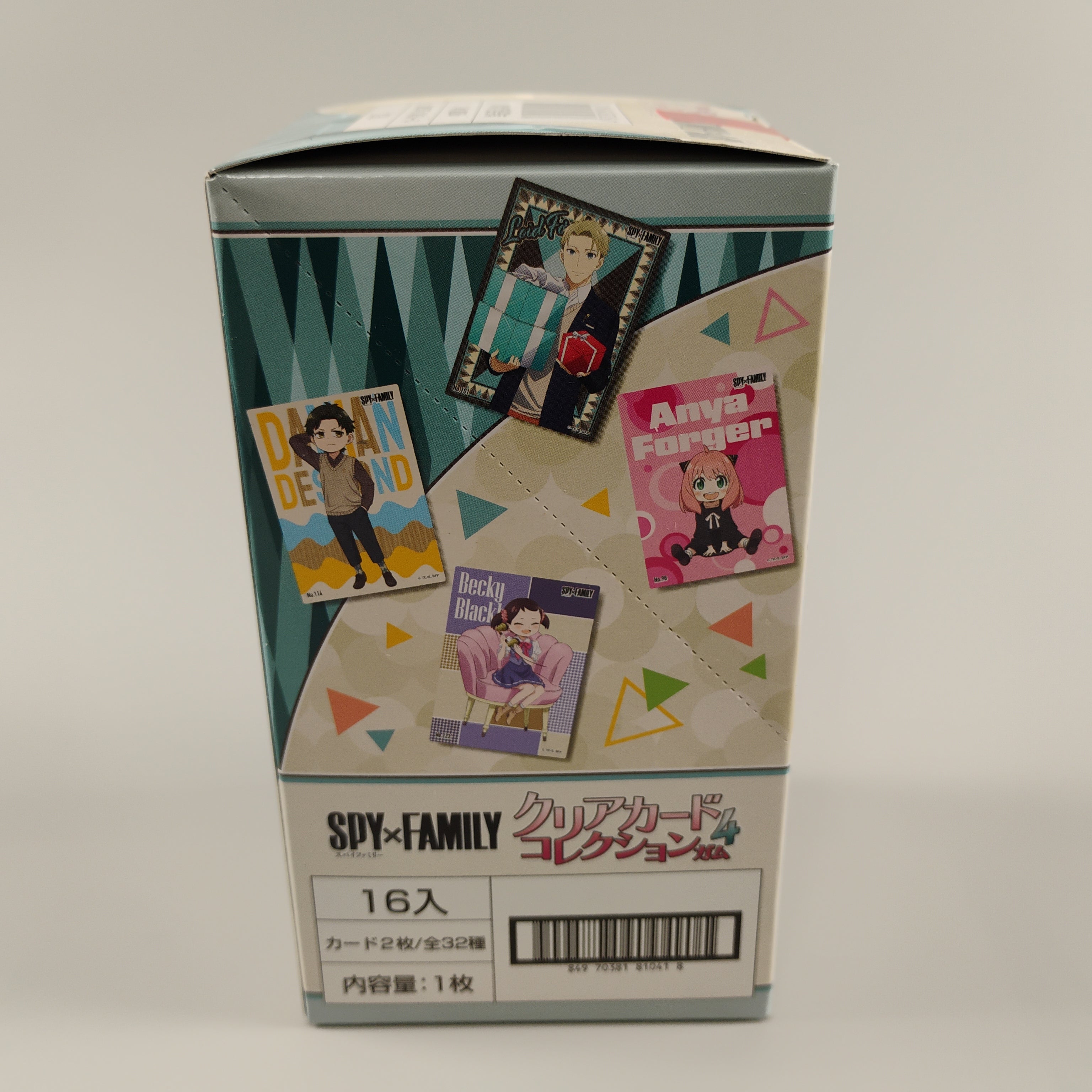 Spy x Family Clear Card Collection Gum Vol.4 16pk W/Bonus Card First Press