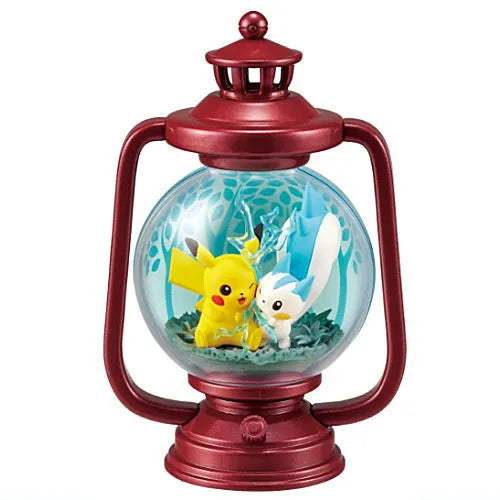 Re-Ment Pokemon #1 Pikachu & Pachirisu Lantern Diorama Figure Open Box