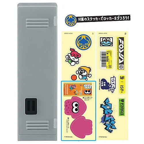 Splatoon 3 Locker Collection Regular Gray Bandai Shokugan Miniature 5" Open Box